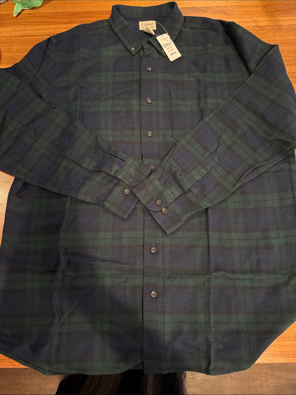 L.L. Bean Men's Plaid Button-Down Shirt - scotch plaid XL Tall